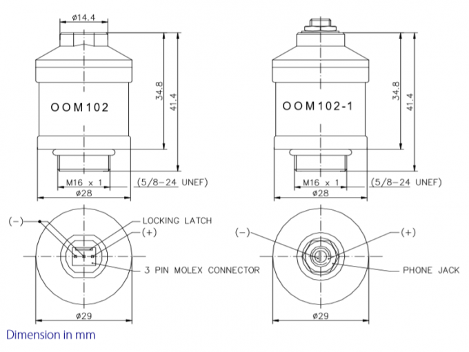 OOM102 سنسور اکسیژن پزشکی Envitec سفید سازگار با سنسور سلول MOX-01 O2 0