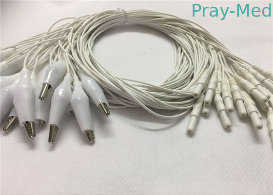 خرید Din 2.0 Style Eeg Cup Electrodes Cable، 1.2m Alligator Eeg Cable Cable تولید آنلاین