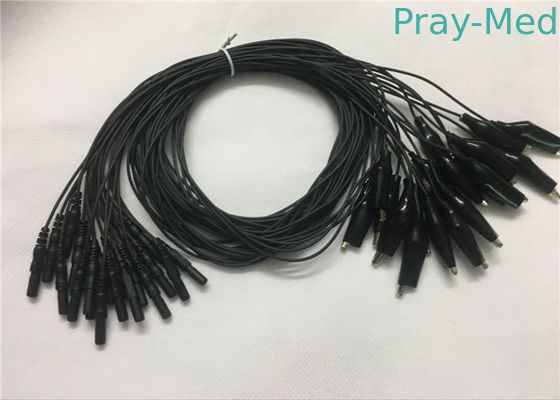 خرید DIN 1.5 EEG Cables / Eeg Cup Electrodes Din 1.5 Connector CE استاندارد تولید آنلاین