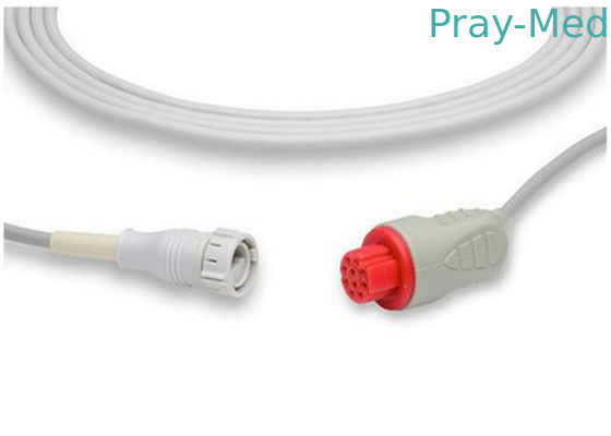 خرید GE Datex Ohmeda Ibp Cable 10 Pin Connector خاکستری HP Ibp Cable 3M تولید آنلاین