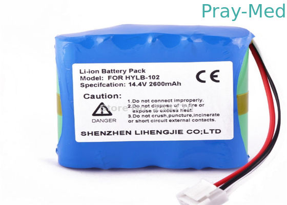 خرید 14.4v 2600mAh Ecg دستگاه باتری، قابل شارژ Ecg باتری بسته جایگزین تولید آنلاین