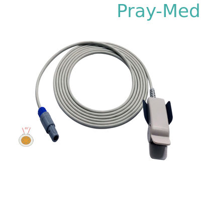 خرید سنسور 40 درجه سنسور Spo2 Sensor Clip انگشت بزرگسال Contec Edan M8 6 پین با CE / ISO تولید آنلاین