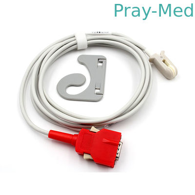 خرید 20 Pin 10ft Spo2 سنسورهای قابل استفاده مجدد Spo2 Ear Clip Vet Veterinary Spo2 Sensor تولید آنلاین