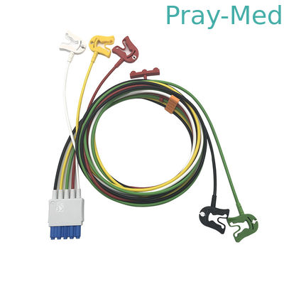 خرید طول 0.9 متر 5 سرب M1971A ECG بیمار کابل با Clip TPU ژاکت تولید آنلاین