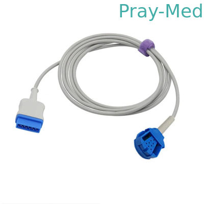 خرید OXY ES3 2.4m 11 Pin Spo2 Extension Cable Single Keyed GE Connector تولید آنلاین