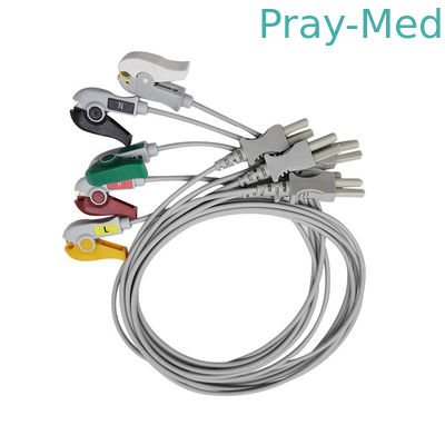 خرید Spacelabs 5 Lead ECG Leadwire Snap/Clip TPU Jacket Grey 0.9m 700-0007-08 700-0006-08 تولید آنلاین