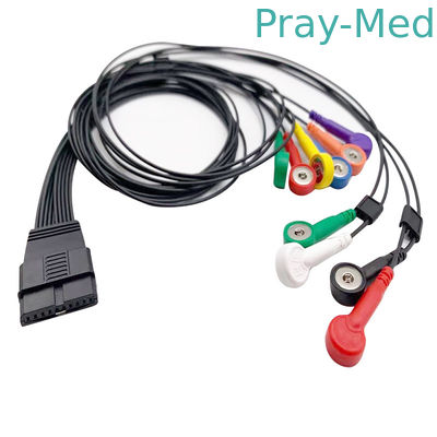 خرید کابل Holter ECG TPU 1.2m 10 Leads for Schiller MT-200 MT-101 تولید آنلاین