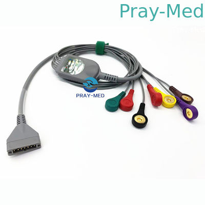 خرید Burdick Holter Ecg Cable and leadwire 7 Leads Snap Connector 3.6 متر تولید آنلاین