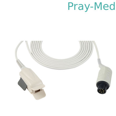 خرید بایونت 6 پین Bm3 / Bm5 گیره انگشت کودکان قابل استفاده مجدد با سنسور پالس اکسی متر Spo2 تولید آنلاین