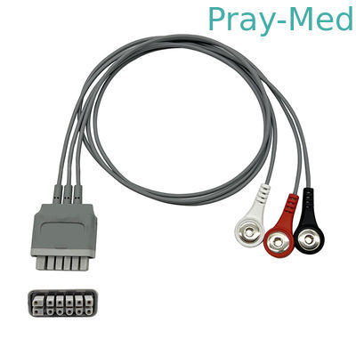 خرید Mindray TM60 / 80 ECG Telemetry Lead Wires EY6511B Grey TPU 0.9m تولید آنلاین