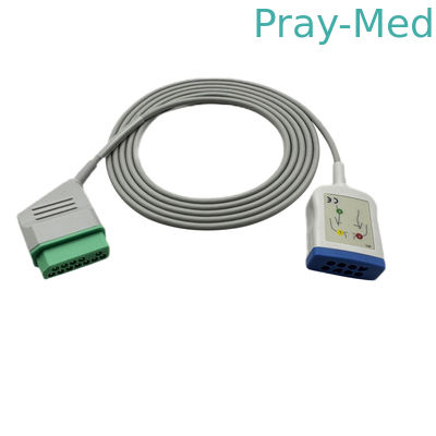با هم سازنده Nihon Kohden Ekg Trunk Cable Jc-906pa 6 Lead به 12 Pin Connector