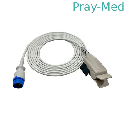 کلیپ انگشت بزرگسالان 8P حسگر Spo2 قابل استفاده مجدد 3M/10ft سازگار با K12 خلاق