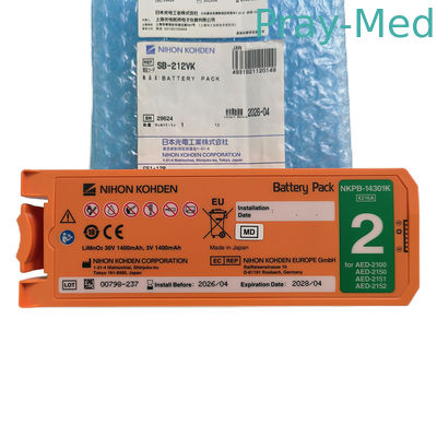 30V 1400mAh باتری جایگزین برای اصلی Nihon Kohden Cardiolife 2100 AED SB-212VK