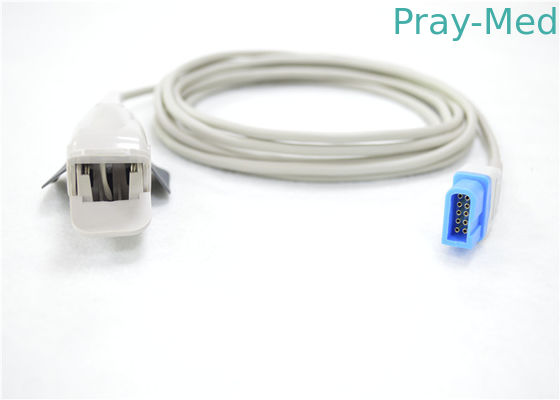 Spacelabs Spo2 سنسور مجدد قابل استفاده، 10 پین اتصال سنسور Spo2 بالغ 0.3lb وزن