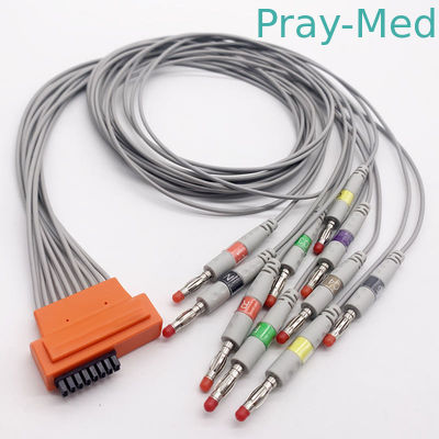 کابل Cardioline 10 Lead ECG Cable 0.9m Holter Cable Snap