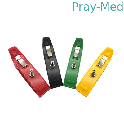 الکترودهای ECG قابل استفاده مجدد قابل استفاده مجدد پزشکی مواد فلزی 4 عدد / مجموعه