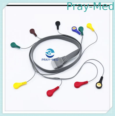 10 کابل سرب سرب ECG 1.5 متر طول Edan SE2003 / SE2012 برای ضبط ECL هاتلر