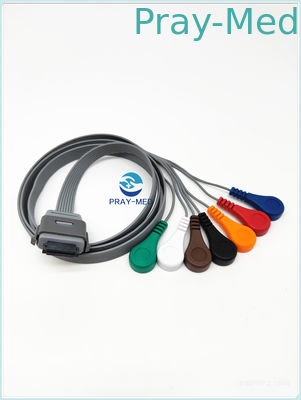 Biomedical BI9800 / BI9000 Holter Ecg Cable 7 Lead 26 pin سازگار با Edan