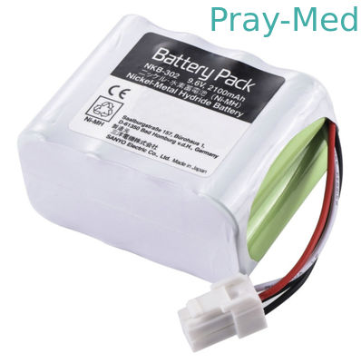 باتری سفید نیهون کوهدن 2100mAh 9.6v برای NKB-302 X064 OPV-1500 OPV-1500K