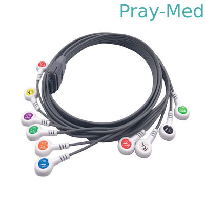کابل بیولد پزشکی BI Ecg Holter برای جنرال الکتریک Edan Nihon Kohden