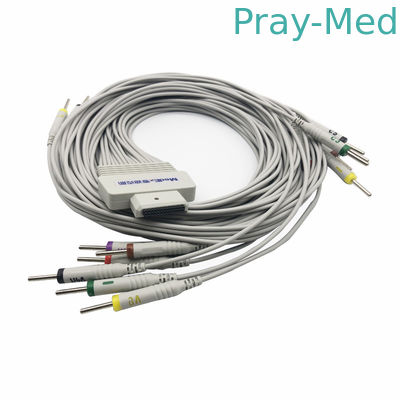کابل بیمار Medex 26 Pin 3.0 Din ECG Patient 16 Jack Lead TPU