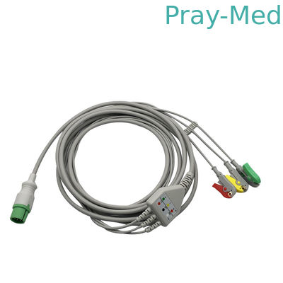 MEK Direct Connect 3/5 Leads Ecg Clip Clip IEC/AHA 6 پین اتصال دهنده ،