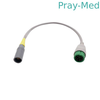 کابل آداپتور 12 پین Spo2 Adapter Cable Spo2 Sensor Extension Wire خاکستری