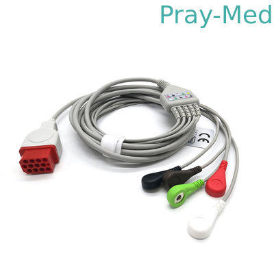 12 پین 5 لید ECG کابل بیمار سازگار با Bionet BM5 BM7