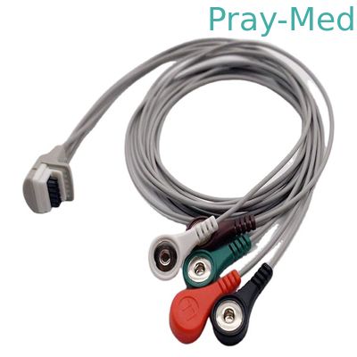 3 کانال 5 کابل سرب Ecg Mortara H3 + ضبط های دوباره تعریف شده هولتر استفاده می شود