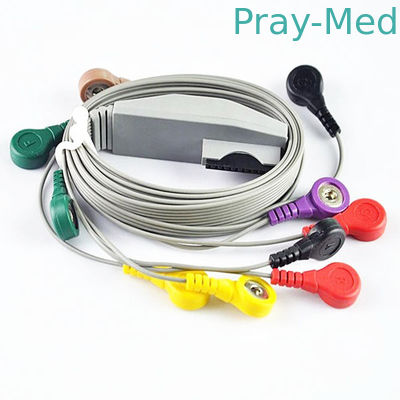 Mortara Holter EKG Cable for Patient TPU مواد 6 ماه گارانتی 90cm