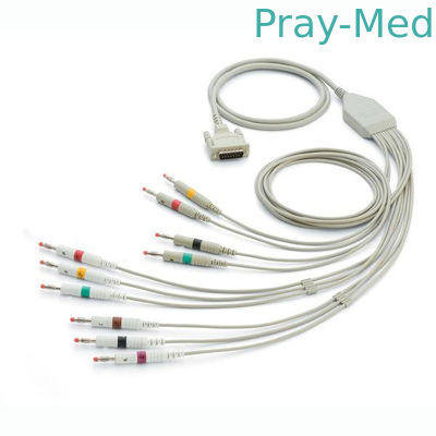 Mortara Eli کابل ECG / EKG 15 پین خرج / قطعه قطر 5.0mm