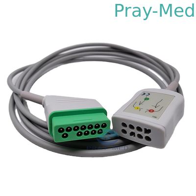 Nihon Kohden 12 Pin 2.4m JC 906P ECG Trunk Cable برای کودکان بزرگسال
