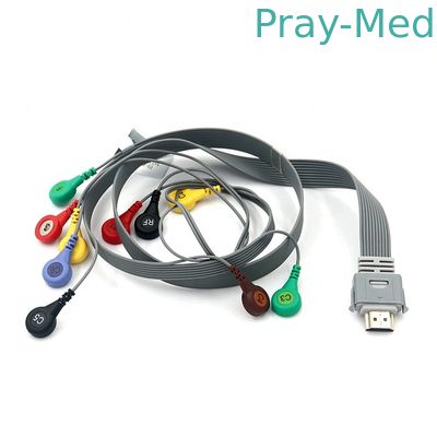 Biocare Snap End TPU 10 Leads IH-12 HDMI 19 Pin کابل ECG بیمار