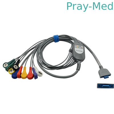 کابل 15 پین هولتر ECG Pengyang 10 برای بزرگسالان / کودکان