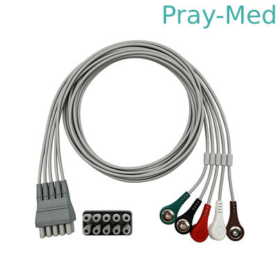 کانکتور دو پین TPU 5 سیم Snap TPU 9293-059-50 مجموعه سرب ECG ولچ آلین