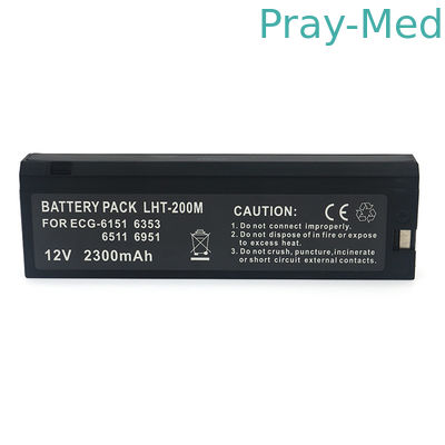 بسته باتری 12 ولت 2300Mah مانیتور بیمار برای Nihon Kohden ECG وزن 750 گرم